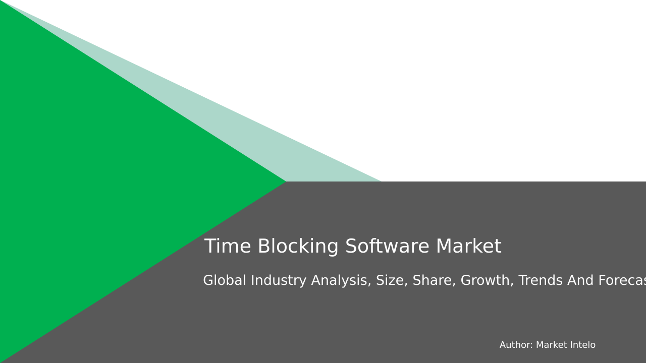 Time Blocking Software Market Research Report 2033