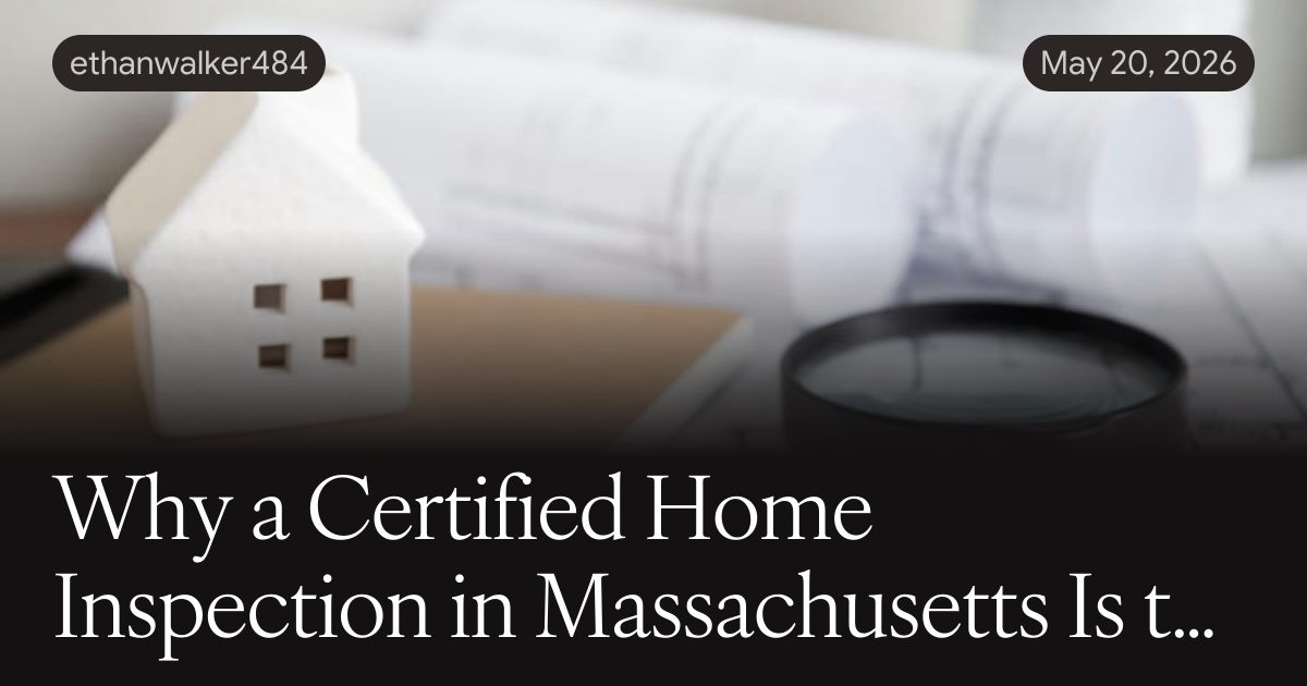 Why a Certified Home Inspection in Massachusetts Is the Smartest Move You Can Make
